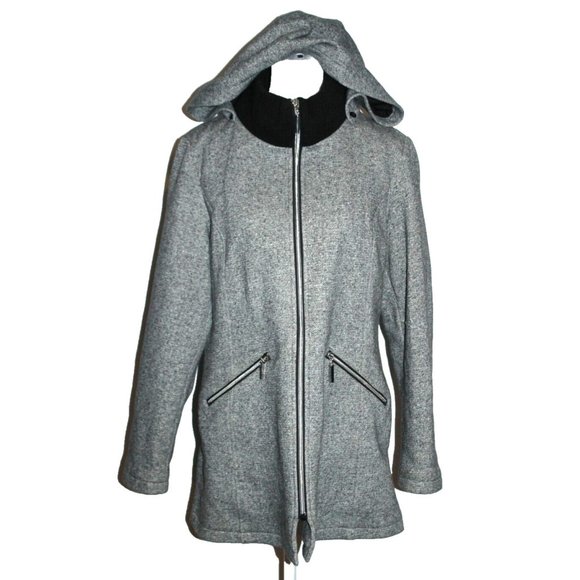 INTERNATIONAL DETAILS WOMEN'S ZIPPER FRONT HOODED JACKET COAT Size Medium M - Picture 1 of 2